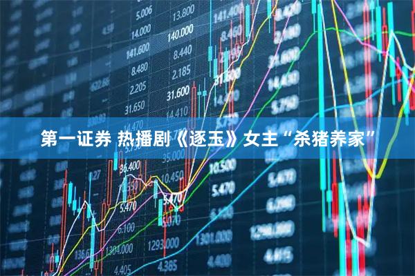 第一证券 热播剧《逐玉》女主“杀猪养家”